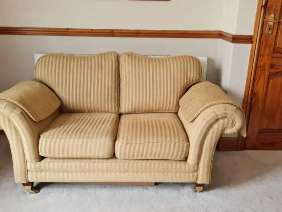 2 Seater Yellow Sofa