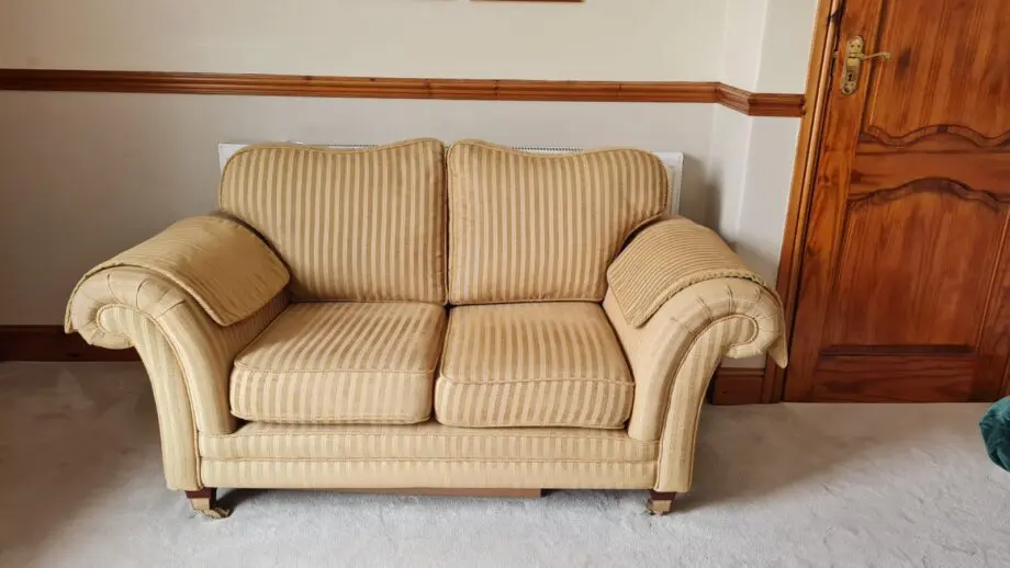 2 Seater Yellow Sofa