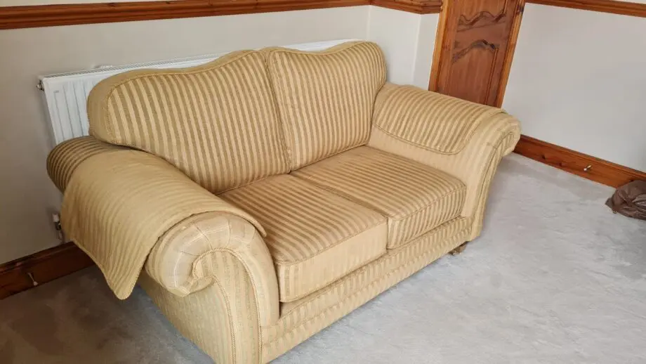 2 Seater Yellow Sofa