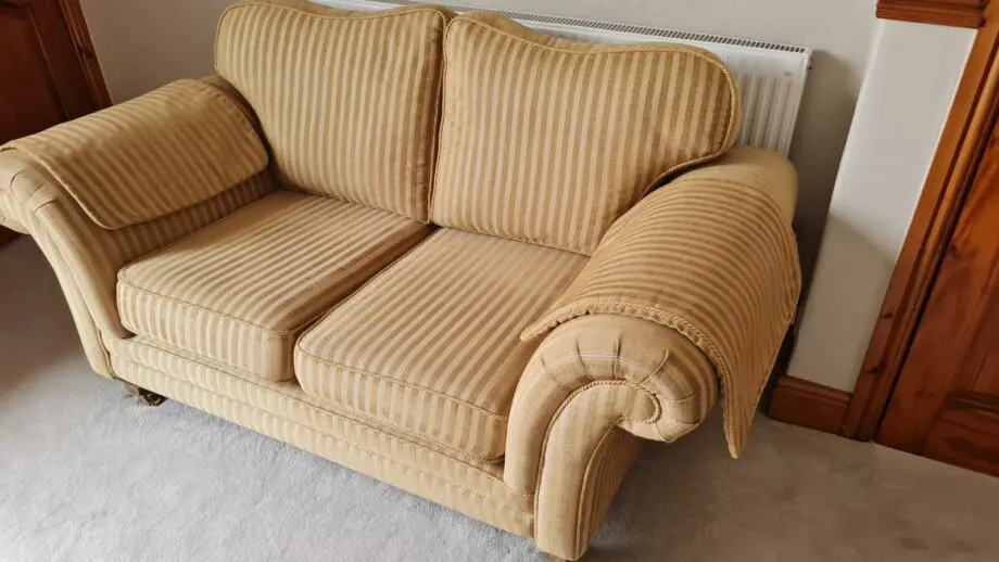 2 Seater Yellow Sofa