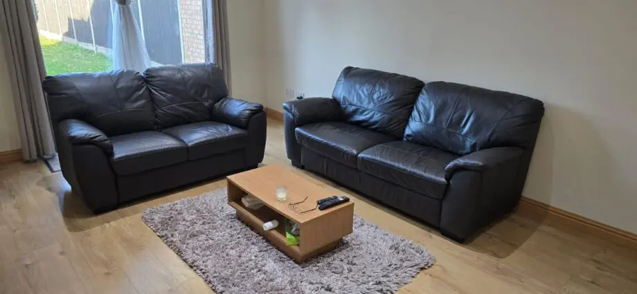 Amazing dark brown sofa set