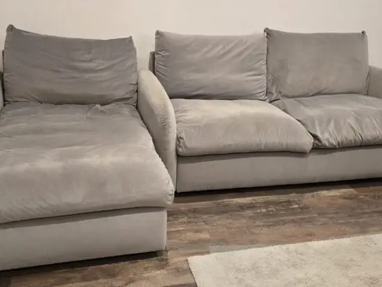 Snug Small Biggie Sofa (including sofa bed) and Chaise (including ottoman storage)