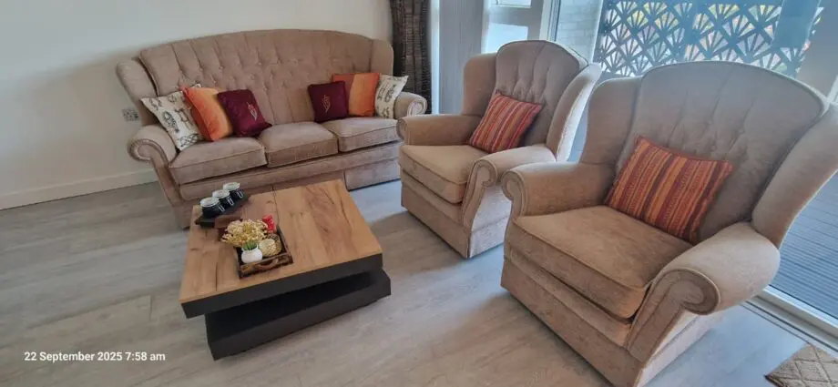 Brown Coloured 3+1+1 sofa set