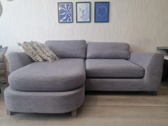 DFS 3 SEATER WITH CHASE IN BLUE