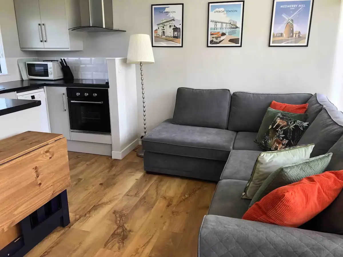 Dfs Orka Range Upholstered in a Dark Grey Fabric Sofa For Sale