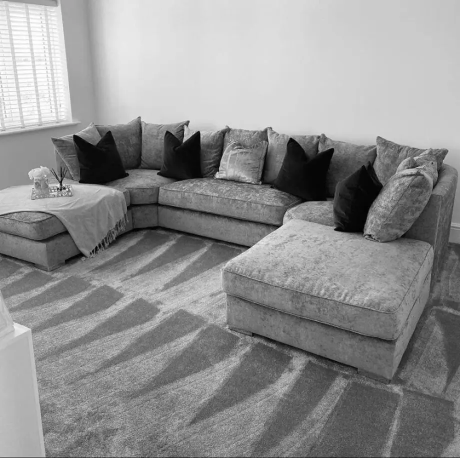 Modern u shape Fabric Sofa Set – Multiple Colours, Fast UK Deliver