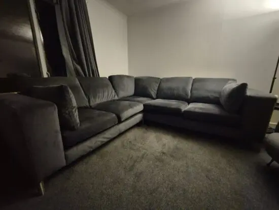 DFS Darcy Grey Corner Sofa