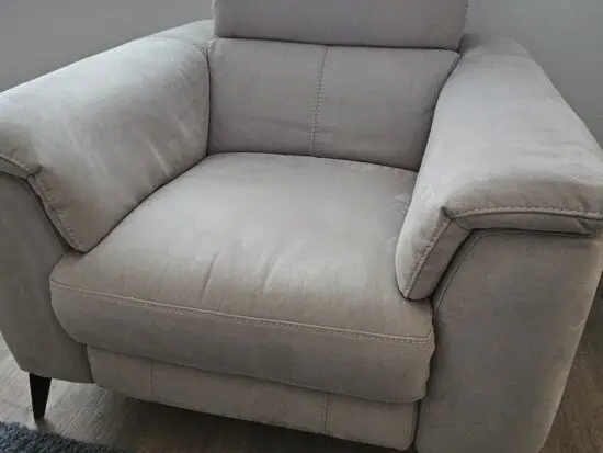 Sofology 2 x grey recliner barely used