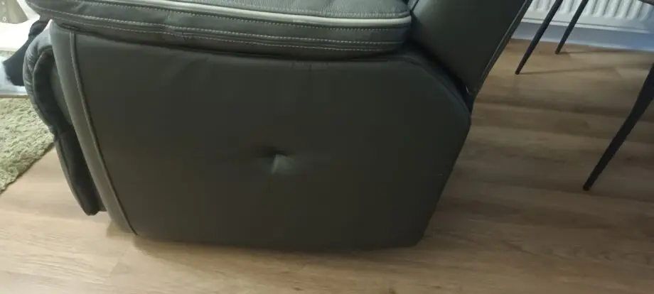 Scs real leather sofa and chair