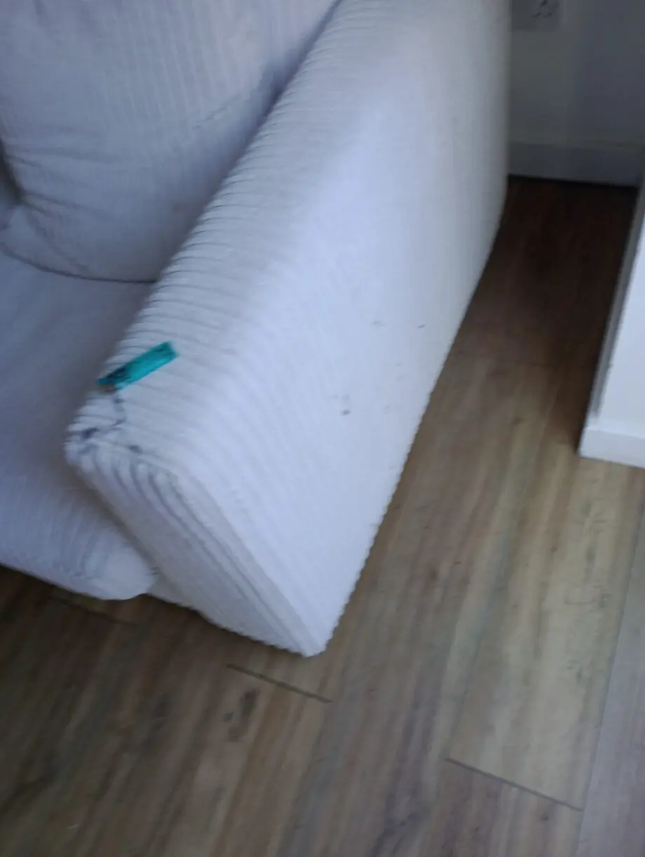 Oak furniture land 4 seater beige sofa