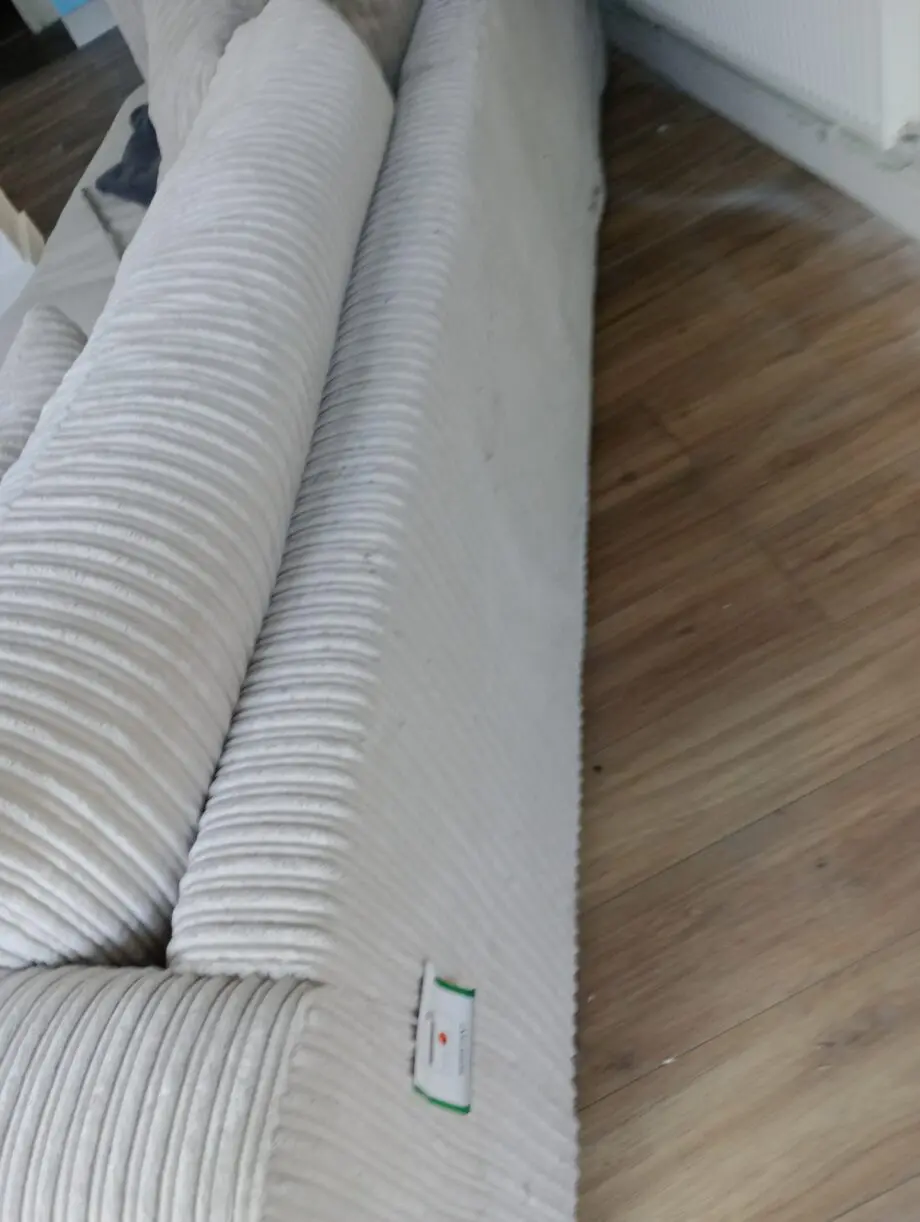 Oak furniture land 4 seater beige sofa