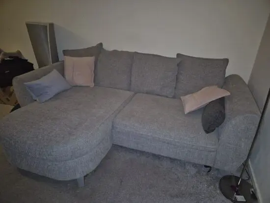 Dfs corner sofa and large cuddle chair