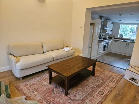 Daals Daphnis Oatmeal Fabric Large 3-Seater Sofa Bed – £600 (RRP £1,000)