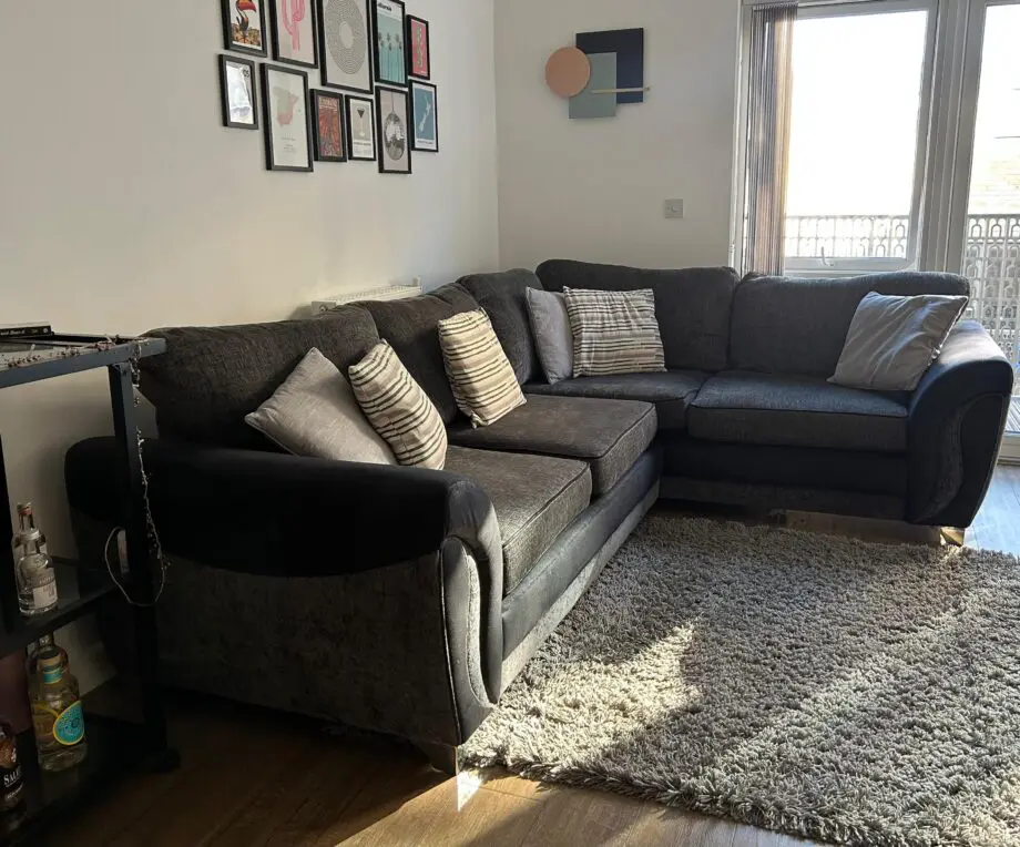 DFS grey corner sofa