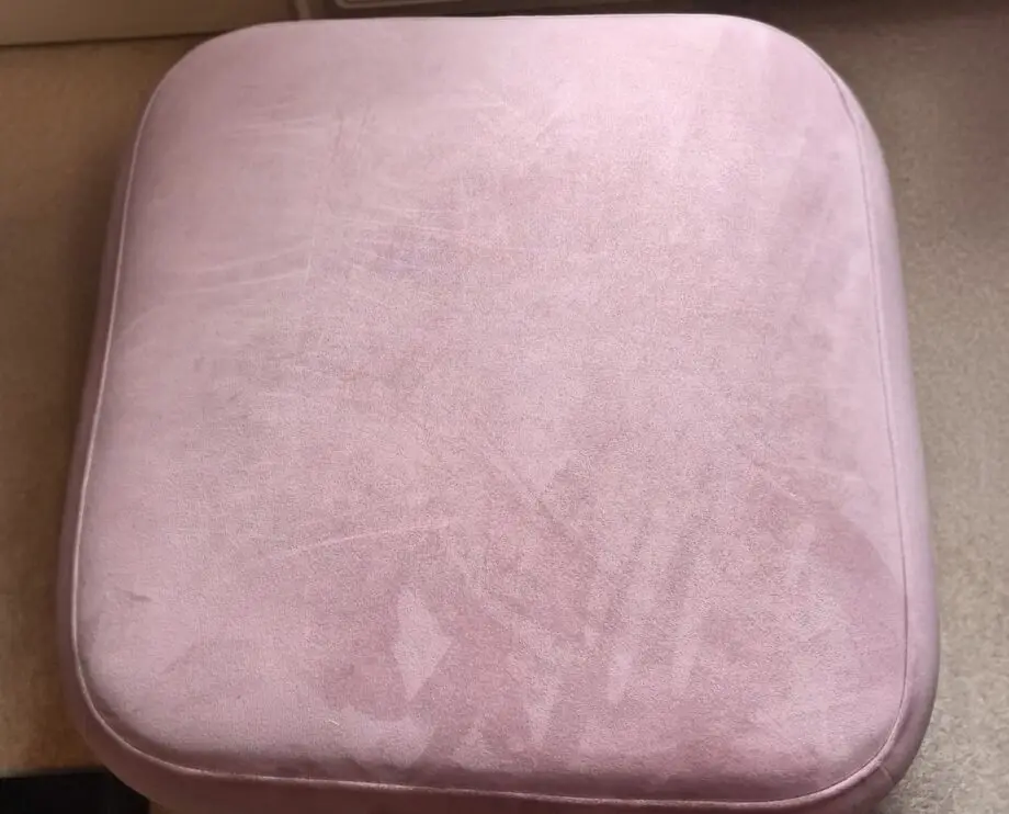 DFS Mauve Velvet Darcy footstool