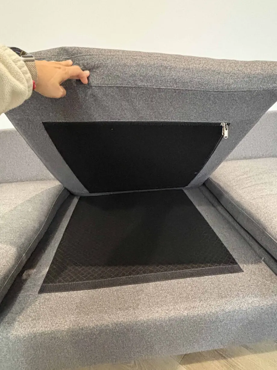 Charcoal grey 3 seater sofa with leg rest - foam seat padding - & matching chair