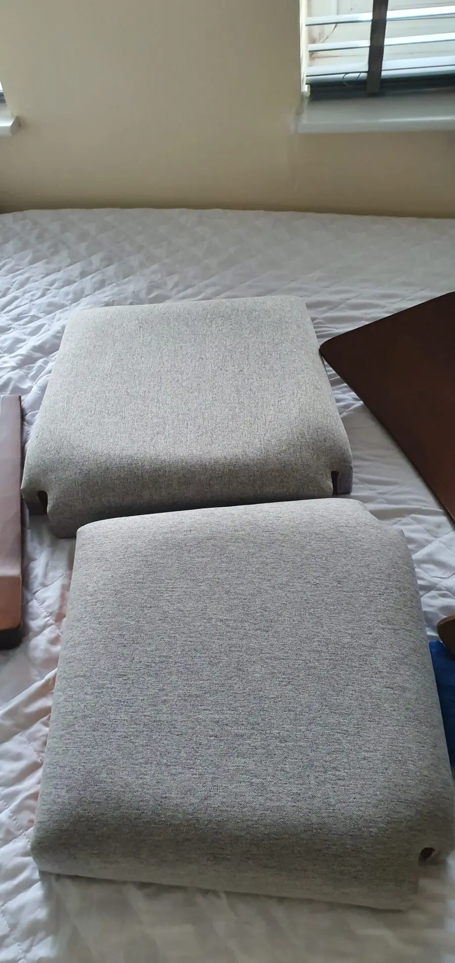 2 PCS LIGHT GREY DINING CHAIRS