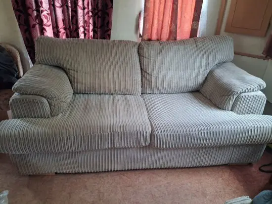 DFS oatmeal beige 3 seater sofa + chair