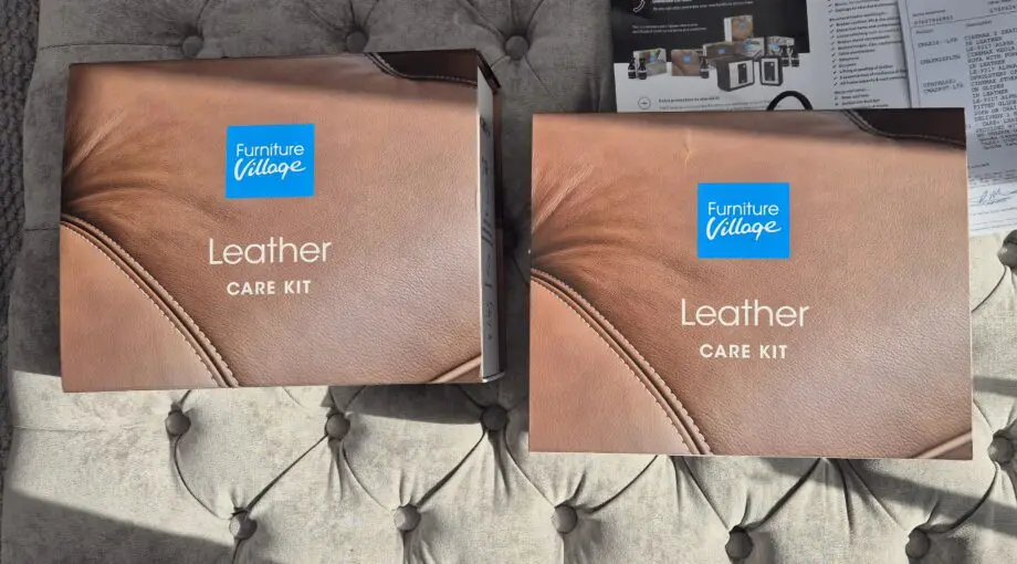 Cream leather cinema sofa