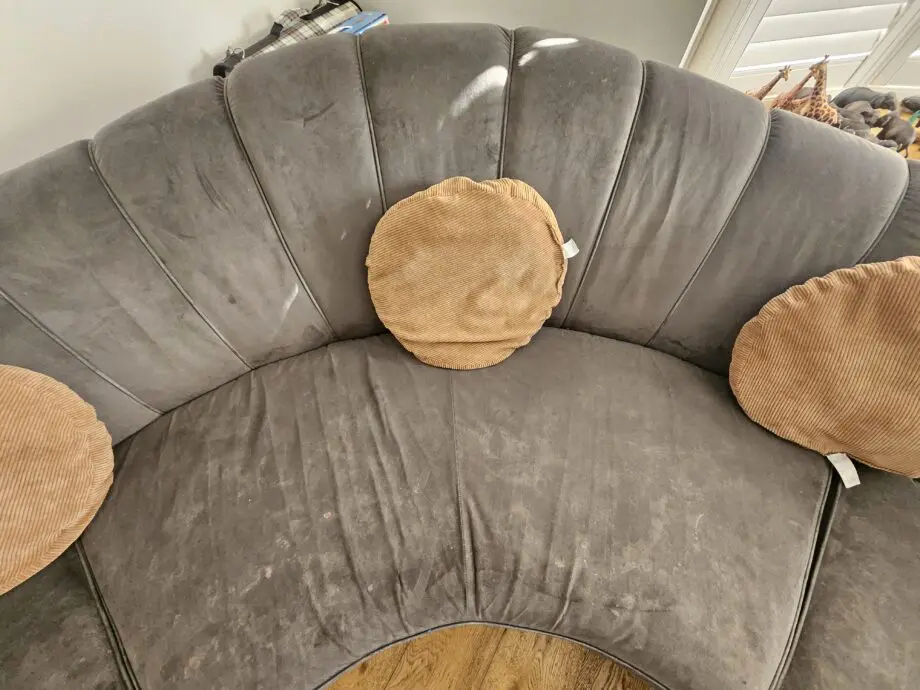 Sofology 6 seater Perle Grey Suede