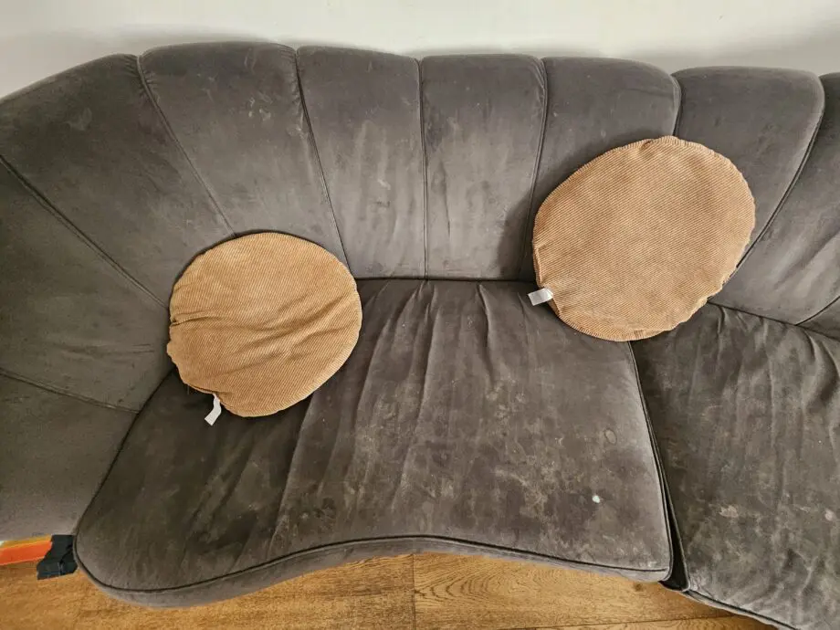 Sofology 6 seater Perle Grey Suede