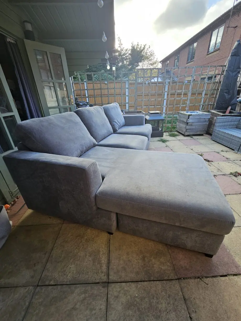 DFS Freya Graphite Grey Corner Sofa
