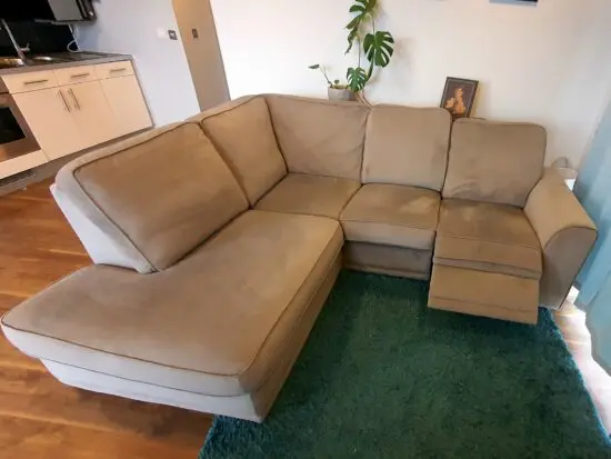 DFS Grey corner sofa recliner