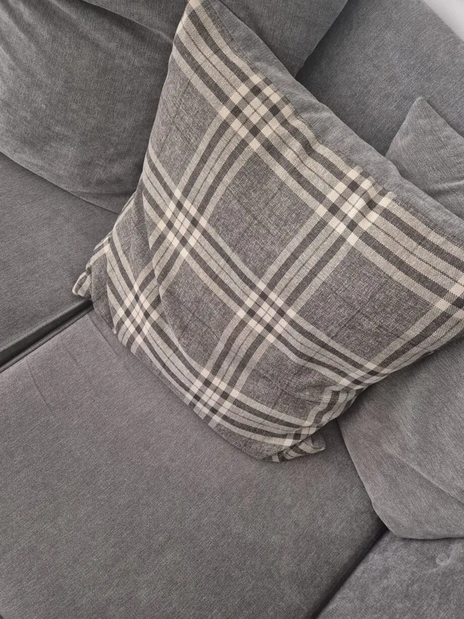 3 seater sofa, cuddle armchair and storage footstool
