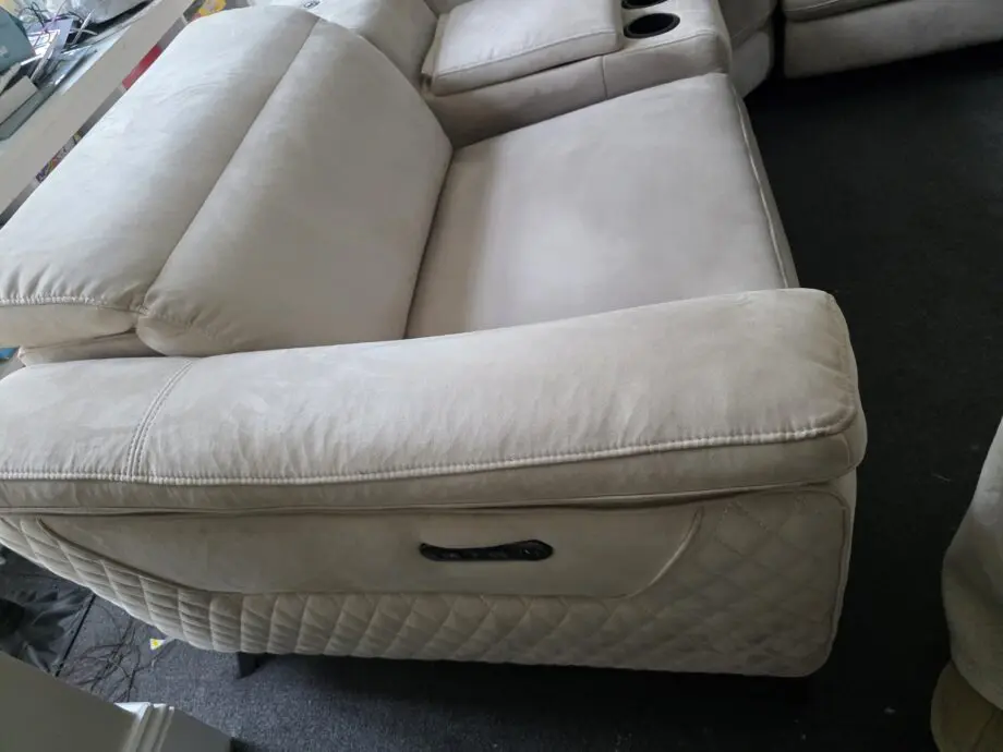 Sofology Mink Corner Sofa With Electric Recliners