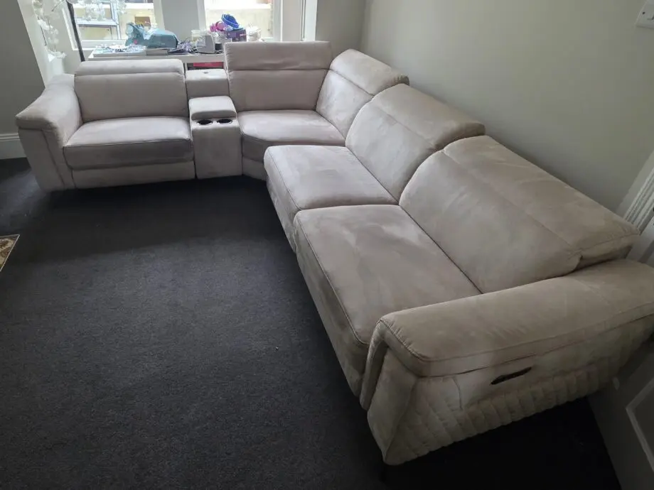 Sofology Mink Corner Sofa With Electric Recliners