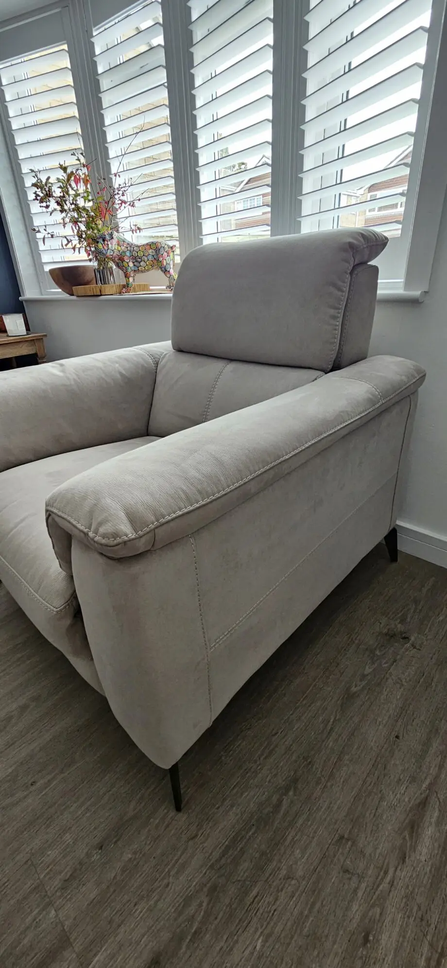 Sofology 2 x grey recliners barely used