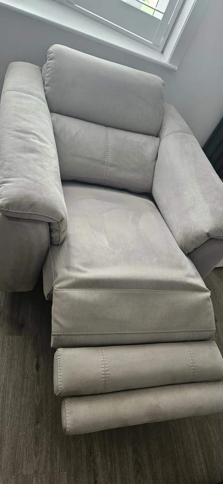 Sofology 2 x grey recliners barely used