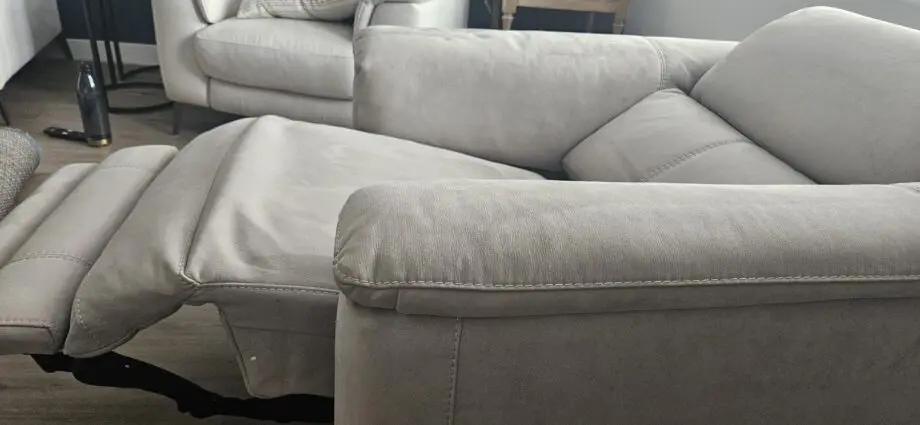 Sofology 2 x grey recliners barely used