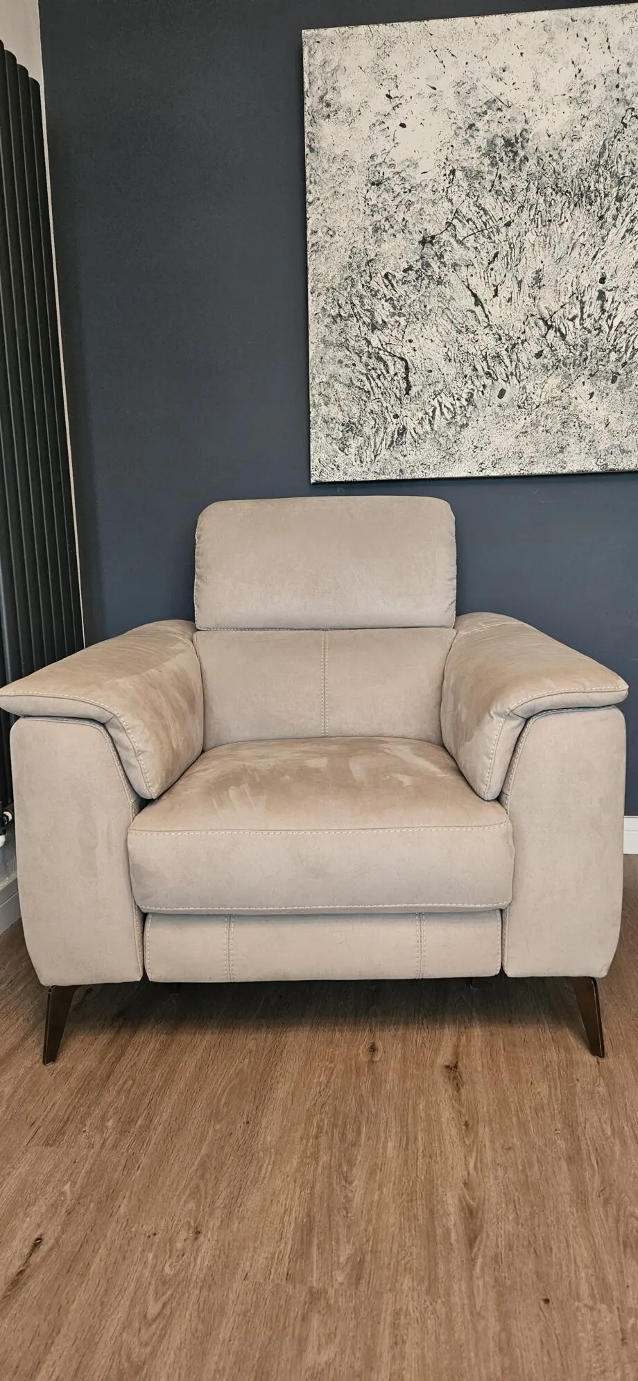 Sofology 2 x grey recliners barely used