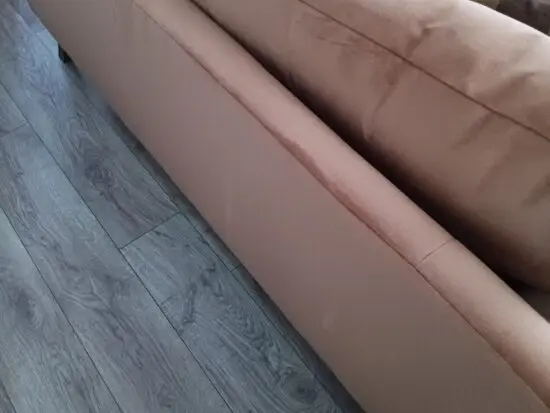 Dfs livie velvet sofa and footstool