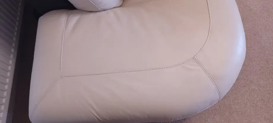 DFS cream and dark brown leather
