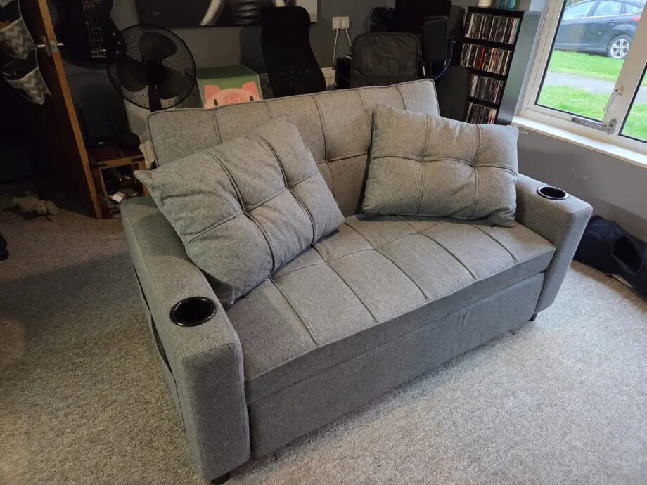 Grey 2 Seater Sofa Bed