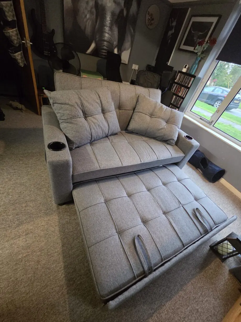 Grey 2 Seater Sofa Bed