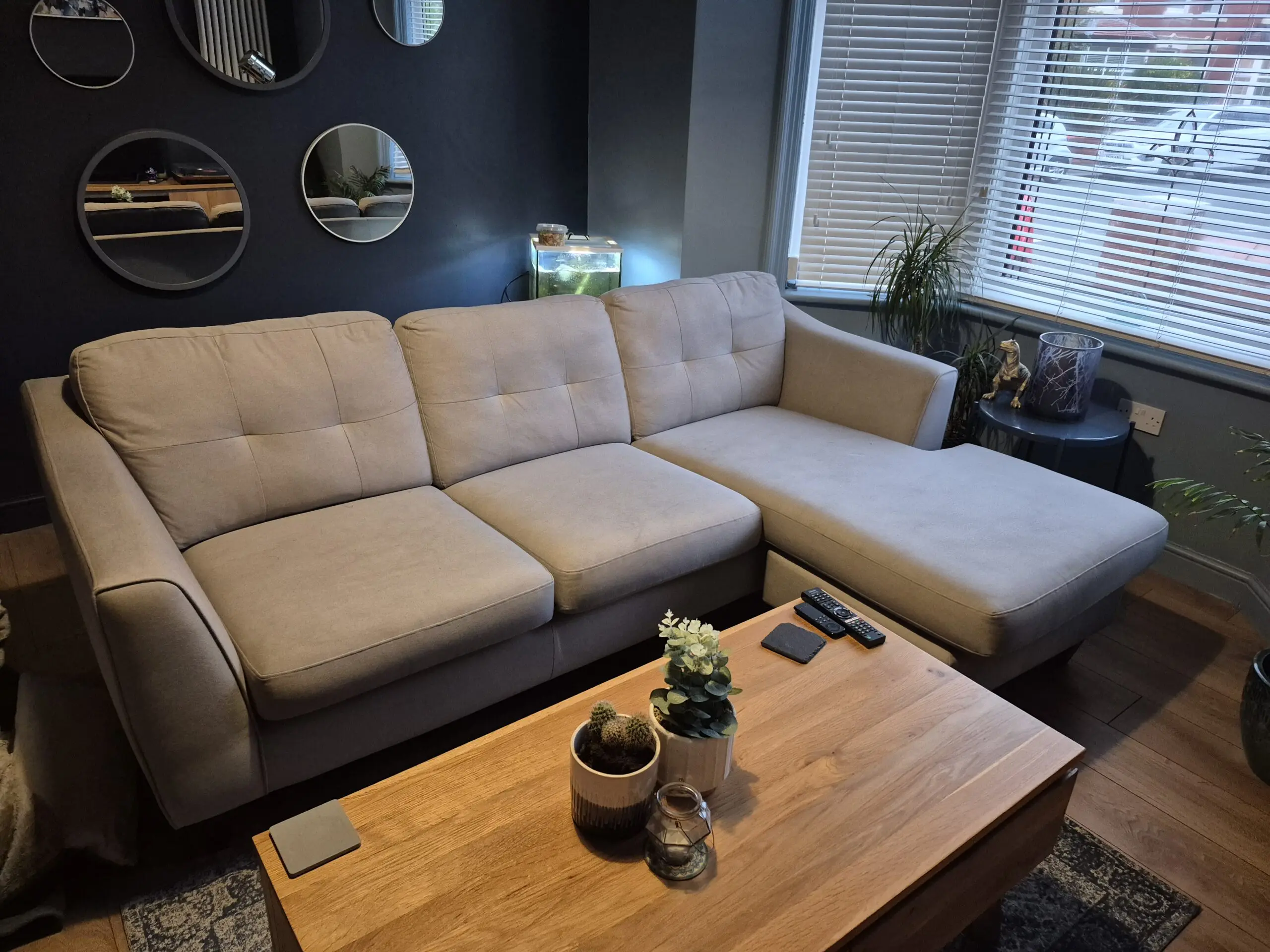 DFS 4 Seater Marine Chaise Sofa