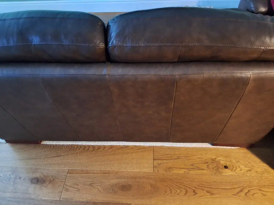 2 x Brown Leather Sofalogy Sofas, good condition