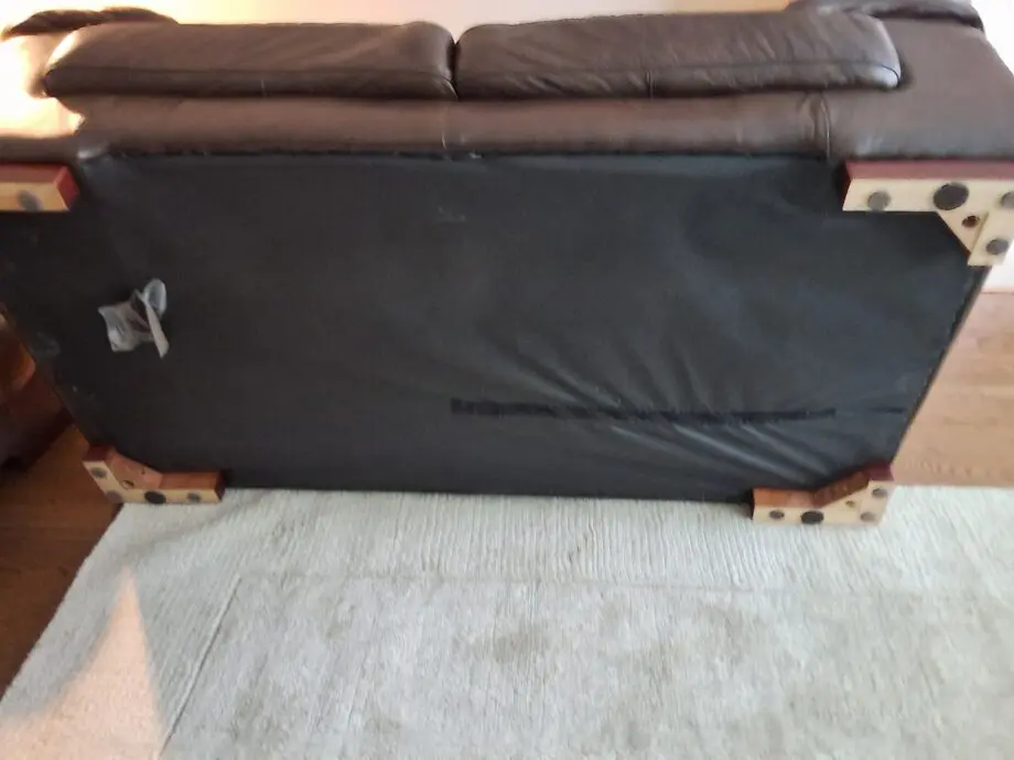2 x Brown Leather Sofalogy Sofas, good condition