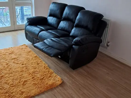 Leather recliner 3 seater