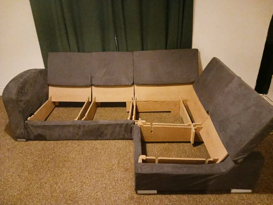 NABRU Corner sofa blue