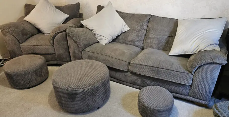 Scs Sammy 3 seater sofa & armchair in Aero charcoal