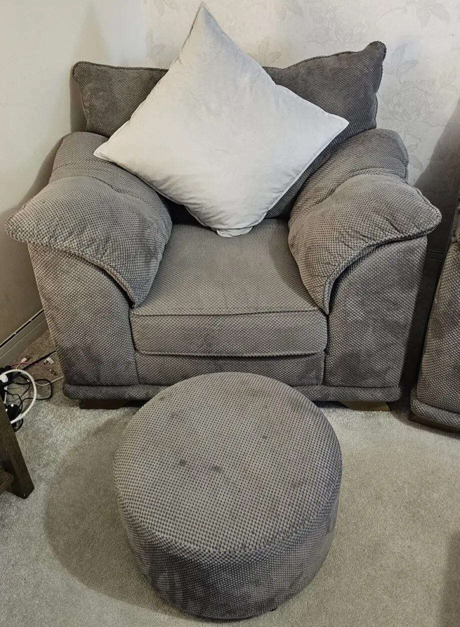 Scs Sammy 3 seater sofa & armchair in Aero charcoal