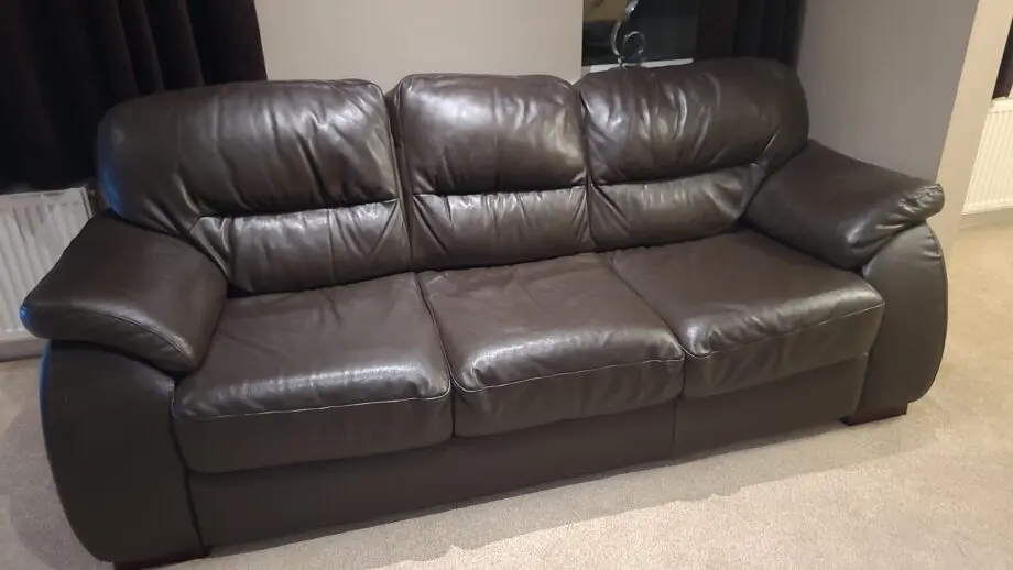 3-Seater Leather Sofa
