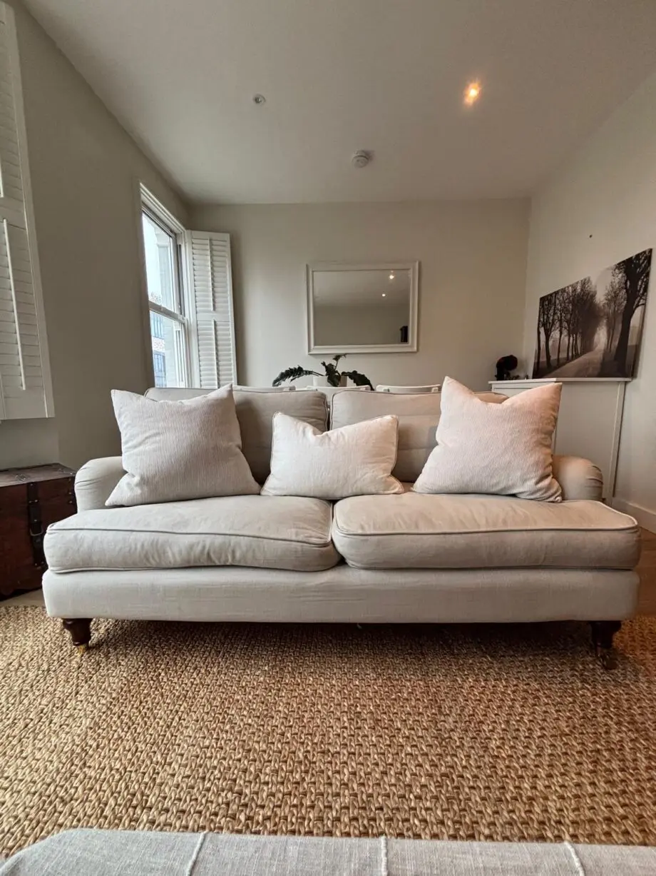 Sofa.com - Bluebell 3 Seat Sofa in Taupe Brushed Linen Cotton