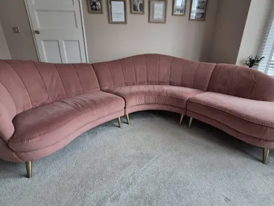 Sofology Perle Dusky Rose U Shaped Sofa