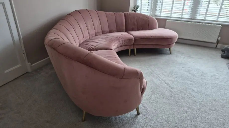 Sofology Perle Dusky Rose U Shaped Sofa