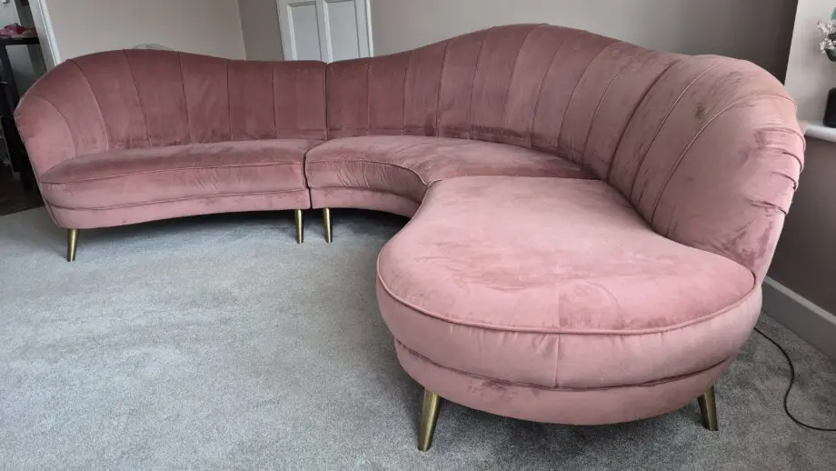 Sofology Perle Dusky Rose U Shaped Sofa